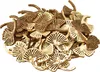 Goldene Gingko Streudeko Glitter Holz 72 Stück Weihnachten Produktbild-Vorschau 3