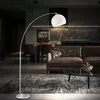 Bogenstehlampe, Metall, Acryl, weiß, E27, H 180 cm Produktbild-Vorschau 5