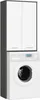 Badezimmerschrank 180 cm Graphitgrau und Weiß - Elegante Produktbild-Vorschau 1