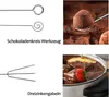 6 Stück Pralinenbesteck Gabelset,Dekorierlöffel Edelstahl Produktbild-Vorschau 4
