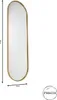 Fragix Boston Ganzkörperspiegel Oval - Gold - Metall - Produktbild-Vorschau 4