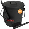 BLACK OAK Ascheeimer STROMBOLI 20L schwarz mit Deckel & Produktbild-Vorschau 1