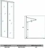 SONNI Nischentür Falttür 80x185cm Drehfalttür Pendeltür Produktbild-Vorschau 8