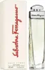 A bottle of Salvatore Ferragamo pour Femme eau de Parfum and its packaging are displayed against a white background. Produktbild-Vorschau