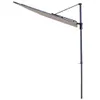A cantilever umbrella with a beige canopy and black pole, set against a white background. Produktbild-Vorschau
