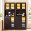 COSTWAY 163cm Küchenschrank mit Arbeitsplatte & Produktbild-Vorschau 9