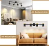 ZMH plafoniera soffitto legno faretto 4 fiamme GU10 Anteprima dell’immagine prodotto 6