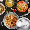 Wok z nerezové oceli s víkem Náhled obrázku produktu 2