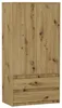 Skříň šatna 90 cm 2 dveře 2 zásuvky FRAMIRE B-9TIP artisan Náhled obrázku produktu 1