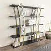 Skye Decor, Adar - Black, Gold, Bücherregal, Schwarz, 100 % Produktbild-Vorschau 2