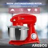 Arebos Küchenmaschine 6L Retro, Rot, 220 - 240 V, Produktbild-Vorschau 5