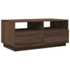The Living Store Couchtisch mit LED-Leuchten Braun Produktbild-Vorschau 4