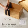 Praknu Brotkasten Groß aus  Holz mit Schiebetür - Produktbild-Vorschau 7