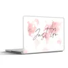 MuchoWow® Laptop Aufkleber Sticker Cover Karte - Rosa - Produktbild-Vorschau 1
