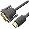 Vention ABFBI, 3 m, HDMI Typ A (Standard), DVI-D, Männlich, Produktbild-Vorschau 3