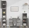 vidaXL Waschbeckenunterschrank Grau Sonoma 80x33x60 cm Produktbild-Vorschau 4