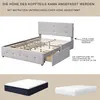 STILVORA Doppelbett 140x200 Polsterbett mit Lattenrost und Produktbild-Vorschau 5