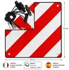 Mucola Warntafel 2in1 Spanien und Italien Alu Warnschild Produktbild-Vorschau 3