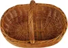 Einkaufskorb aus Weide Groß Oval Braun 55x37x42 cm Produktbild-Vorschau 2