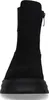 A front view of a black Chelsea boot with a thick sole. Produktbild-Vorschau