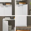 SMASH Badezimmer Waschbeckenunterschrank Weiß matt 63x55x29 Produktbild-Vorschau 7