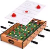 2 in 1 Multi- Spieltisch, Mini Kickertisch Air Hockeytisch Produktbild-Vorschau 1