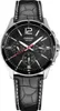 A close-up studio shot of a men's Casio watch with a black leather strap. Anteprima dell’immagine prodotto
