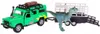 Kids Globe Land Rover Mit Anhänger Und Dino Metall/Kunstst. Produktbild-Vorschau 3