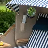 Strandkorb-Set - bene living - Ammersee Teak - PE grau - Produktbild-Vorschau 17