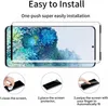 An image showing how to install a screen protector on a smartphone, with text instructions. Produktbild-Vorschau