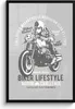 MuchoWow® MuchoWow® Gerahmtes Poster Mancave - Motor - Grau Produktbild-Vorschau 1