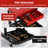 Taboret warsztatowy COSTWAY z kółkami, szufladą i półką, Podgląd zdjęcia produktu 6