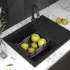 Granitan - Granitspüle - Küchenspüle - 57x46 cm - Schwarz - Produktbild-Vorschau 2