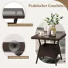KOMFOTTEU 3-teiliges Gartenmöbel Set, 2 Rattan Produktbild-Vorschau 6