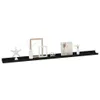 The Living Store Wandregale 2 Stk. Schwarz 115x9x3 cm Produktbild-Vorschau 4