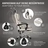 A diagram showing the features of an ergonomic office chair. Produktbild-Vorschau