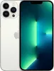 A silver iPhone is shown from the back and front. Produktbild-Vorschau