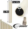A close-up view of a sisal scratching post for cats, with dimensions and a screw fitting indicated. Náhľad obrázku produktu