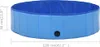 vidaXL Piscine pliable pour chiens Bleu 120 x 30 cm PVC Voir les images du produit 8