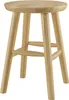 A wooden stool on a white background. Produktbild-Vorschau