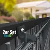 Solar Halterung (2er Set) für Doppelstabmatten 6/5/6 & Produktbild-Vorschau 1