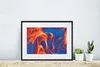 MuchoWow® MuchoWow® Gerahmtes Poster Kunst - Wellen - Farbe Produktbild-Vorschau 6