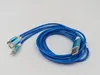 3-in-1 LED USB-oplaadkabel BLAU, oplichtend, met Micro Productafbeelding-voorbeeld 3