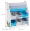 Relaxdays Kinderregal, Tiere Motiv, 6 Boxen, 2 Fächer, Produktbild-Vorschau 15