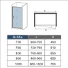 AICA Drehtür Schwenktür 80x185cm Nischentür 5mm ESG-Glas Produktbild-Vorschau 7