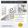 2x Schwerlastregal, Steckregal, Werkstattregal, Lagerregal, Produktbild-Vorschau 2