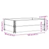 Design New Paletten-Aufsatzrahmen 2 Stk. Grau 120x80 cm Produktbild-Vorschau 3