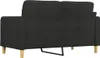 vidaXL Canapé 2 places noir 140 cm Tissu Voir les images du produit 5