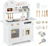 COSTWAY Cucina per bambini, cucina giocattolo in legno con Anteprima dell’immagine prodotto 1