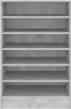 vidaXL Mobiletto per scarpe grigio cemento 60x35x92 cm Anteprima dell’immagine prodotto 12